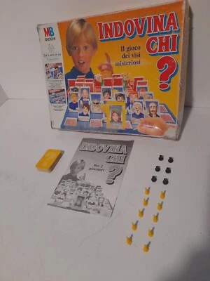Indovina Chi? MB 1994 Ricambi Carte Istruzioni Segnapunti Gommini - Immagine 1 di 4
