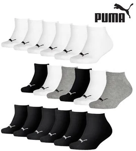 PUMA Sneaker Sport Socks Kids Cotton Ankle Trainer Liner Sports Sock 6 PAIRS - Picture 1 of 4