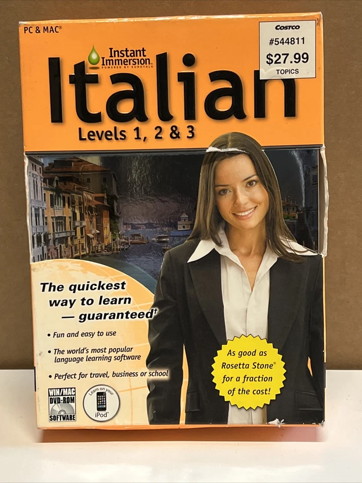 Learn How To Speak Italian With Instant Immersion Levels1-3 2011 Version Shelf11 - Image 1 of 1