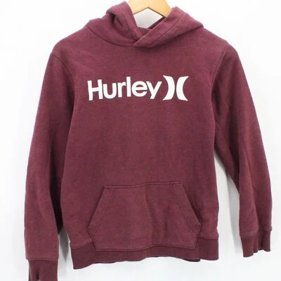 Толстовка с капюшоном Hurley для мальчиков красный пуловер хлопок шнурок большой логотип графический L - Изображение 1 из 4