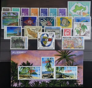 TIMBRES de MAYOTTE - ANNÉE 1999 COMPLÈTE NEUF ** LUXE MNH - Imagen 1 de 1