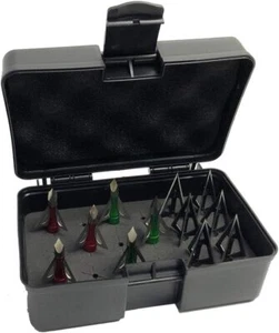 NEW PLASTIC BOX BROADHEAD PROTECTOR PORTABLE CASE CONVENIENT ARROWS STORAGE  - Picture 1 of 8