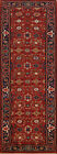 Rust Heriz Serapi Beauty Hand-Knotted Indian Rug Runner In Wool 3X8 Ft.