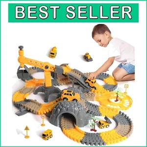Durable 249-Piece Construction Vehicle & Track Set for Engaging Toddler Play - Picture 1 of 10