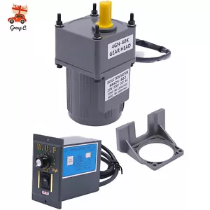 25W 220V Adjustable Speed Motor AC Gear Motor Electric Motor with Controller UK - Picture 1 of 21