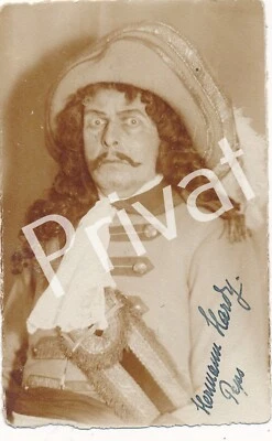 Autogramm Opernsänger Hermann Hardy signiert um 1910 M1.42 - Bild 1 von 2