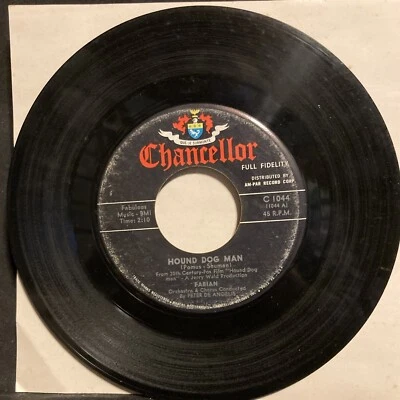 Fabian Hound Dog Man/This Friendly World 45RPM Plays well looks VG PET RESCUE - Image 1 of 2
