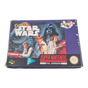 Super Star Wars Super Nintendo Game Boxed AUS PAL SNES CIB - Picture 1 of 8