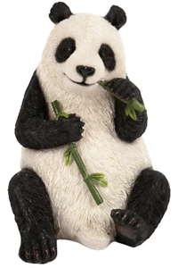 Panda Ornament Figurine Resin Statue Home Decor Garden Jungle Themed Room 23cm - Picture 1 of 1