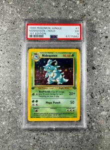Pokemon TCG Cards 1st Edition Nidoqueen 7/64 Jungle Holo Rare PSA 5 EX - Picture 1 of 8