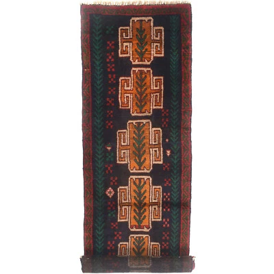 Handmade Afghan Traditional Hallway Runner Wool Rug Oushak Rug 2'1x8' ft -Y15394 - Image 1 of 2