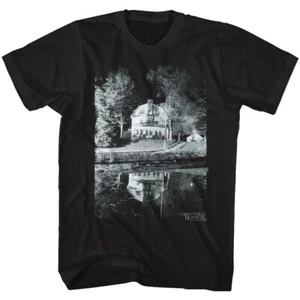 The Amityville Horror Movie House Lit Up On Lake Reflection Men's T Shirt  - Imagen 1 de 3