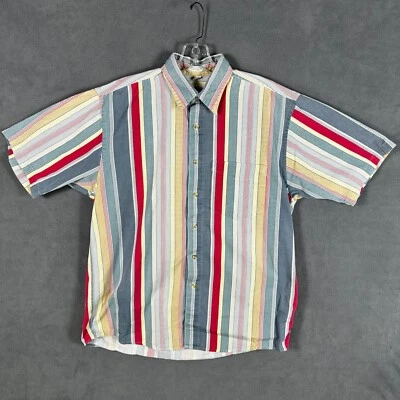 Camisa a Rayas Geoffrey Beene Años 90 De Colección Para Hombre M Multicolor Estilo Brushpopper Foto 1 de 4