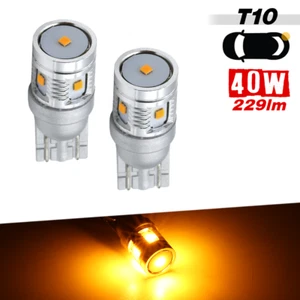 T10/921/194 Yellow LED Interior/ Side Marker/ Dome/ Map Light Bulb (2 bulbs) - Bild 1 von 6