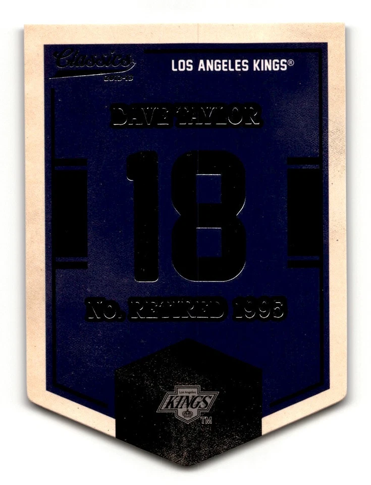 Dave Taylor 2012-13 Panini Classics Signatures Banner Numbers #EN38 Los Angeles - Image 1 of 2