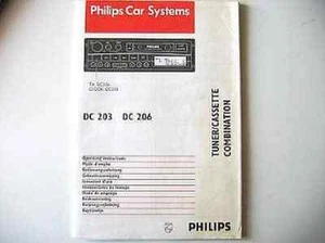 Manual de instrucciones PHILIPS DC203206 radio de coche manual - Imagen 1 de 1