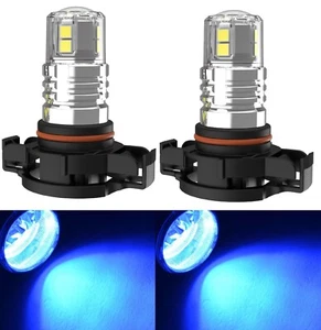 LED 20W PS19W 5201 Icy Blue 8000K Two Bulbs DRL Daytime Head Light Replace Show - Picture 1 of 13