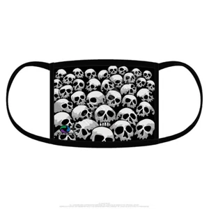 LIQUID BLUE FACE COVERING-MASK-SON OF SKULLS-DOUBLE LAYER- COTTON LINER - Picture 1 of 2