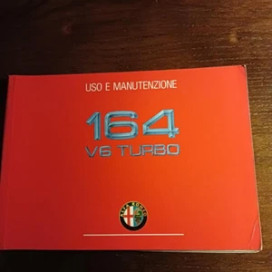 ALFA ROMEO ALFA 164 TURBO - LIBRETTO USO E MANUTENZIONE 1a Edizione 09/90 - Foto 1 di 2