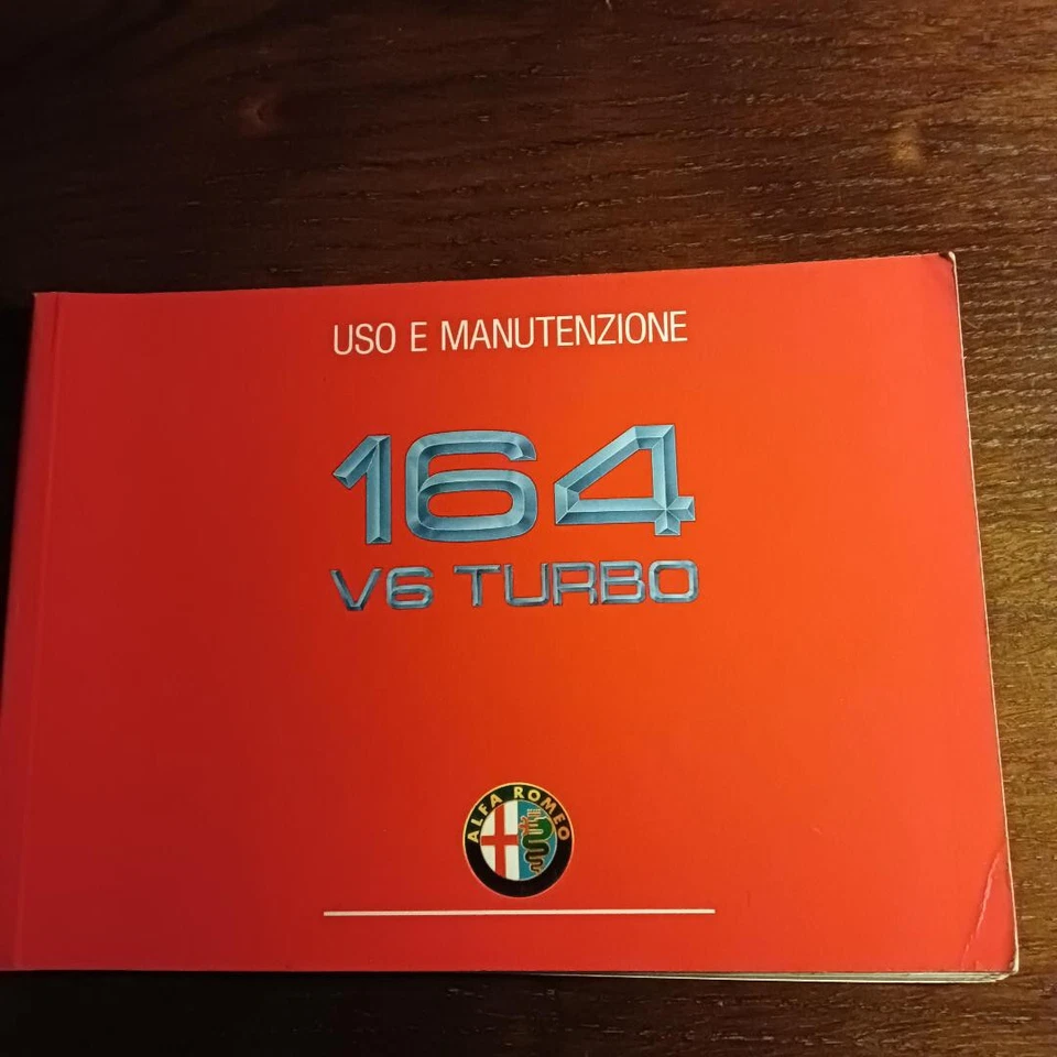 ALFA ROMEO ALFA 164 TURBO - LIBRETTO USO E MANUTENZIONE 1a Edizione 09/90 - Immagine 1 di 2