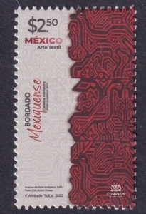 px005 Mexico Arte Textil MNH 2023 Sc#3310 Mc#4381 Et#at005 Mexico Basteln - Bild 1 von 1