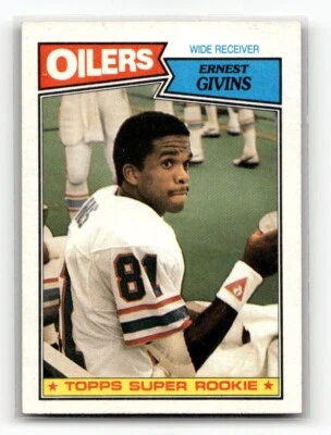 1987 Topps #310 Ernest Givins Super Rookie Football card Houston Oilers - Image 1 of 2