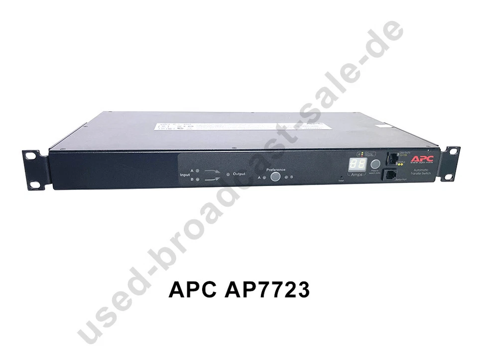 APC AP7723 NETZTRANSFERSCHALTER 19" 1HE Defekt ! Bootet nicht hoch - Bild 1 von 1