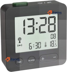 TFA Dostmann 60.2545.01 Digital Radio Wecker Schwarz, I 66 X B 22 X H 68 MM - Bild 1 von 1
