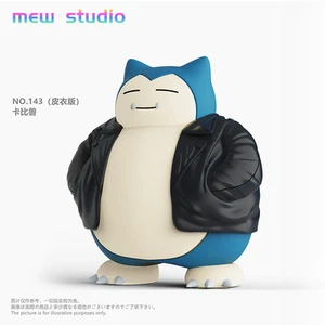 MEW STUDIO Snorlax 1/20 Limited Leather Jacket Ver. PU Anime Statue New In Stock - Picture 1 of 7