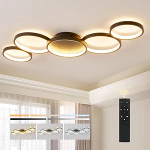 Plafoniera Led Soffitto Moderna Plafoniera Salotto Dimmerabile, 50W Lampada Da S - Foto 1 di 12