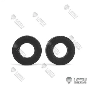 LowPrice 1Pair Wheel Tires for DIY 1:14 LESU A0020 A0005 RC Hydraulic Trailer - Picture 1 of 4