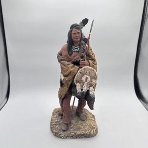 Daniel Monfort Original Western Skulptur Indianer Krieger siehe Fotos - Bild 1 von 11