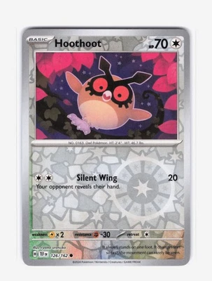 Hoothoot (Reverse Holo) SV05: Temporal Forces 126/162 NM - Image 1 of 2
