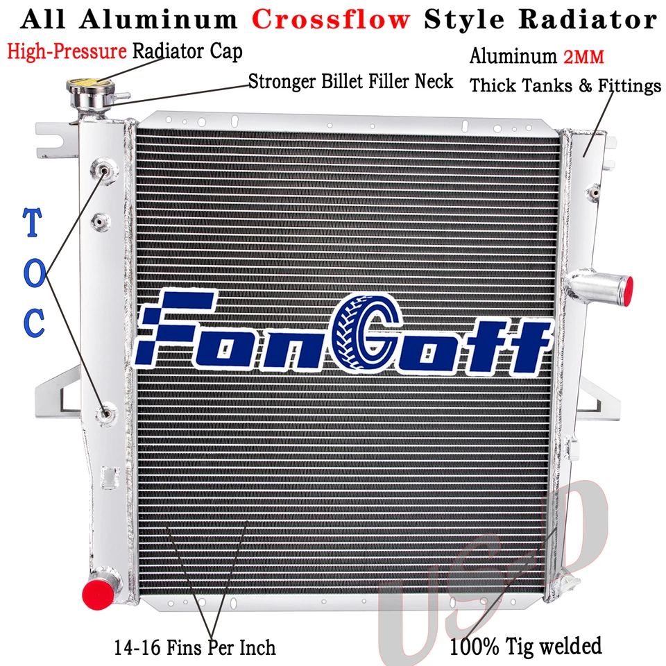 4-Row Aluminum Radiator For 98-2011 Ford Explorer Ranger Mazda Mercury V6 4.0L - Image 1 of 4