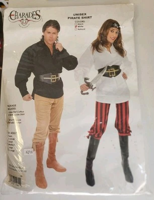 Camisa Pirata Unisex Charades Mediana Disfraz Top B2347 Foto 1 de 3