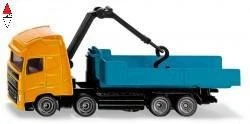 SIKU 1/87 VOLVO ROLL-OFF TIPPER WITH CRANE - Immagine 1 di 1