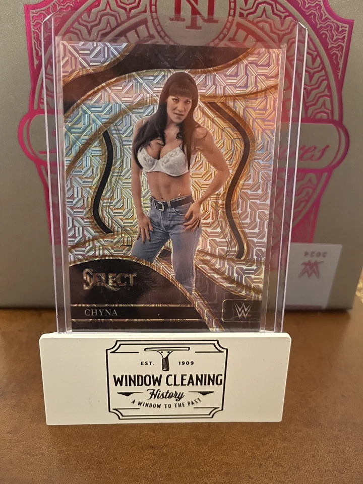2024 Panini Select WWE Ringside Chyna FOTL Mojo Prizm 8/8 Bookend #202 /8 - Image 1 of 2