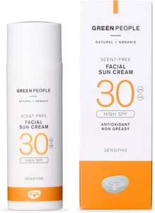 Green People Scent Free Facial Sun Cream SPF30 50ml | Natural, Organic SPF30 Fa - Picture 1 of 8