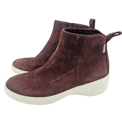 Botín ECCO Mujer Suave 7 Cuñas Ciudad Color Chocolate EU 37 (US6) Foto 1 de 4