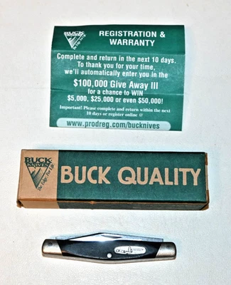 Navaja de bolsillo Buck 303 Cadet 2000 vintage en caja original con inserto 90065 Foto 1 de 4