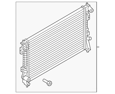 Ford Explorer 2013-2019 genuino - radiador EB5Z-8005-A Foto 1 de 4