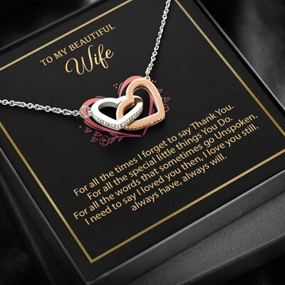 Collar A Mi Esposa, Regalo Para Esposa, Regalo Aniversario Para Esposa, Collar Para Esposa Foto 1 de 4