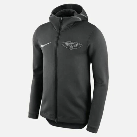 New Orleans Pelicans Nike Therma Flex Showtime Court Bench Hoodie Men's Large Cover