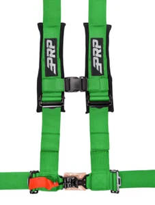 PRP 4.3 Green 4-Point Adjustable Harness With 3" Belts & Sewn in Shoulder Pads - Picture 1 of 1
