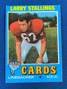 1971 Topps Larry Stallings Football Card #93 VG-EX St. Louis Cardinals - Picture 1 of 2