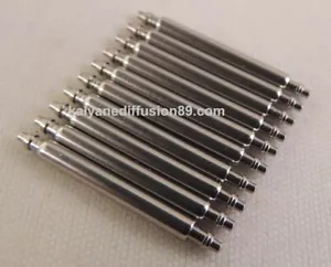 6 anses barrettes de bracelet montre ø 2.00 mm SWISS MADE Longueur 22 - 24 mm - Picture 1 of 2