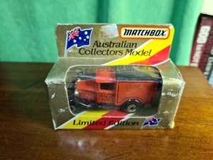 MATCHBOX AUSTRALIAN COLLECTOR'S MODEL MB-38 MODEL A VAN P.M.G. Sealed & BOXED - Picture 1 of 6