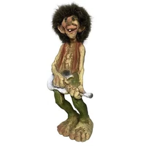 Statua Troll Norvegese Portafortuna Nyform 840305 Troll Chitarra 20 cm - Imagen 1 de 2