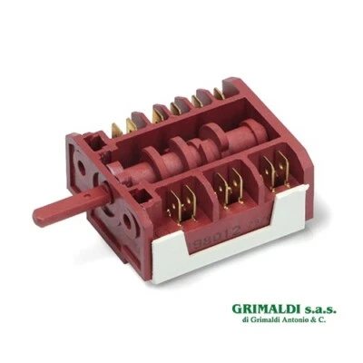 REX ELECTROLUX ZANUSSI COMMUTATORE SELETTORE POSIZIONI 5+0 FORNO REX ELECTROLUX 3581980129 ORIGINALE