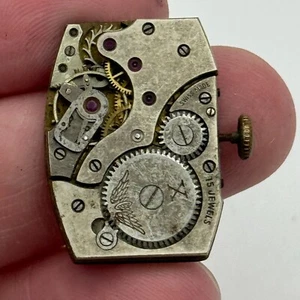 19mm Peseux P Rotary Maximus 15 Jewels Tank Manual Wind Watch Movement PARTS - Picture 1 of 19